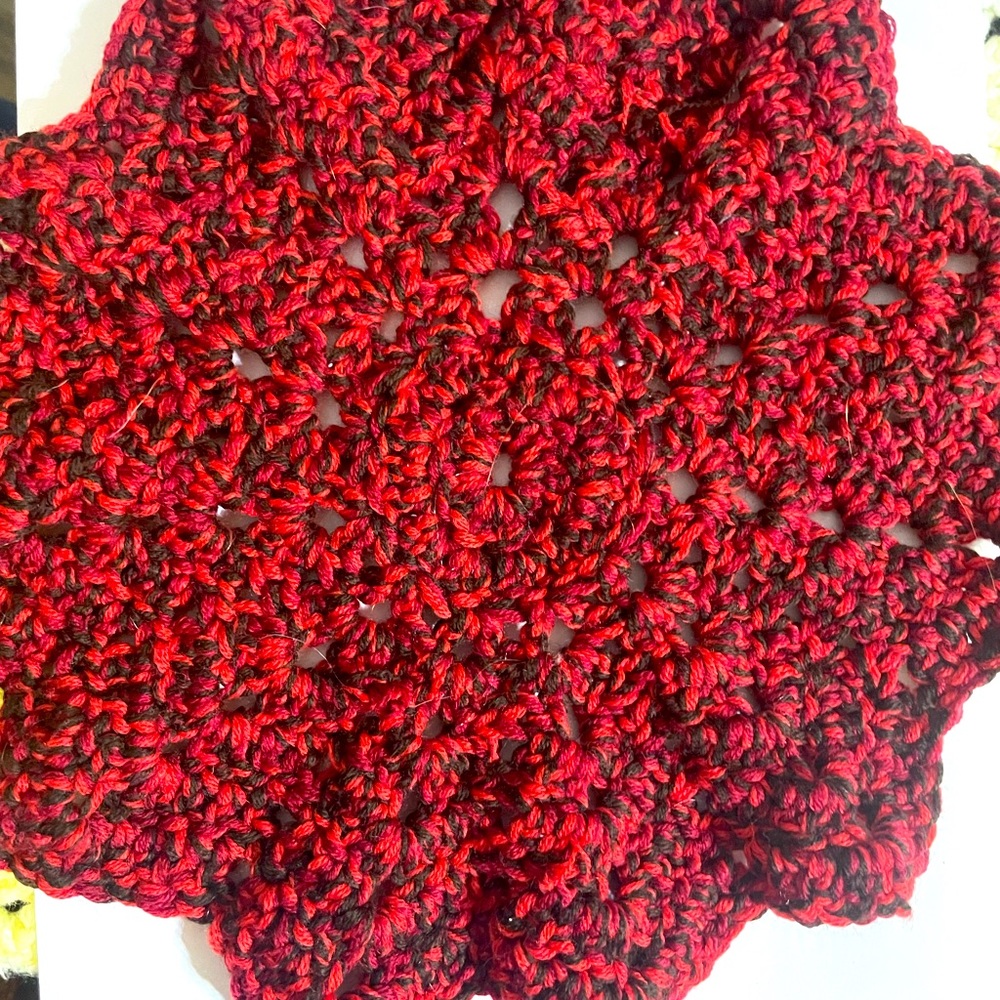 Handmade crochet trivet